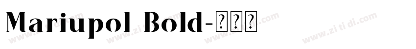 Mariupol Bold字体转换
